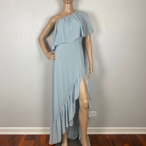 SHOW ME YOUR MUMU BLUE RUFFLE MAXI DRESS - Picture 2 of 14